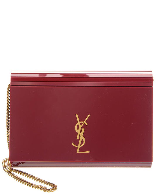 Saint Laurent Vicky Minaudiere Plexiglas Shoulder Bag