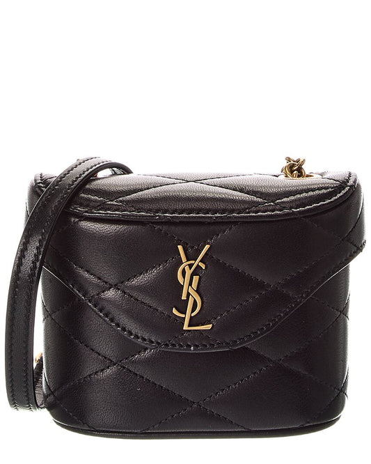 Saint Laurent June Micro Box Leather Shoulder Bag