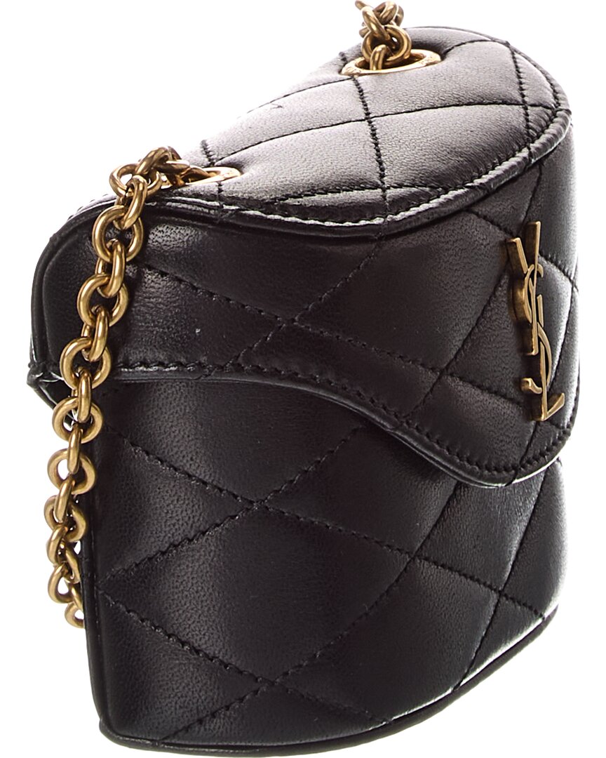 Saint Laurent June Micro Box Leather Shoulder Bag