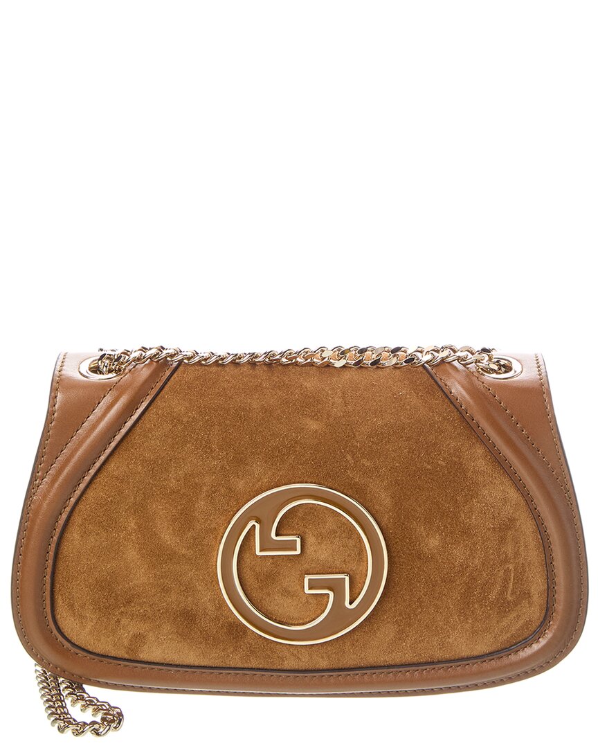 Gucci Blondie Medium Suede Shoulder Bag
