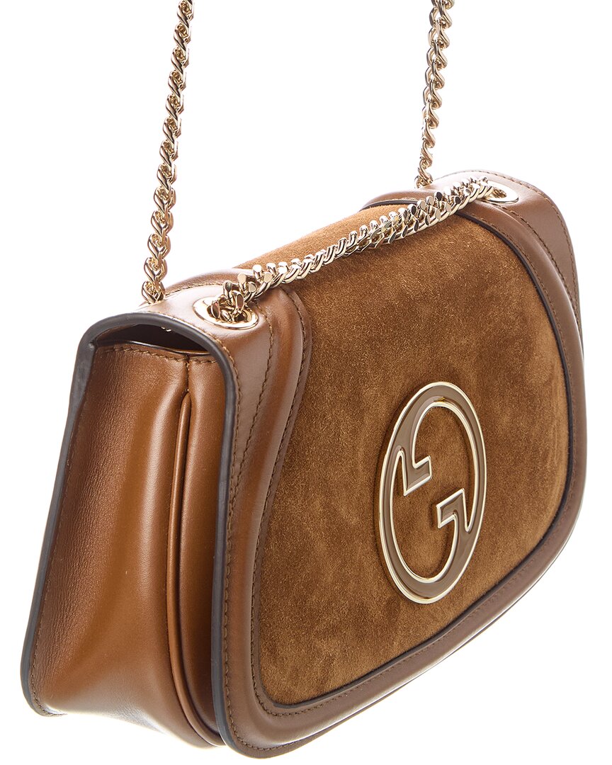 Gucci Blondie Medium Suede Shoulder Bag