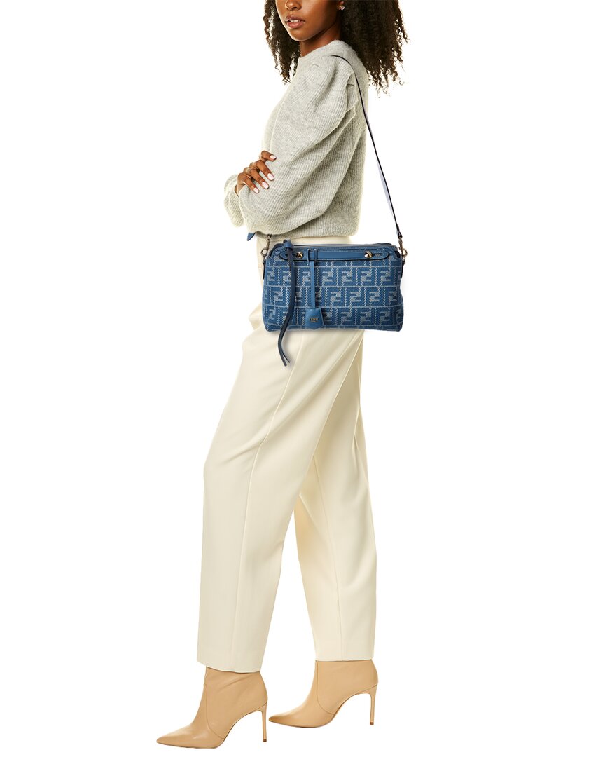 Fendi By The Way Selleria Medium Ff Jacquard & Leather Shoulder Bag
