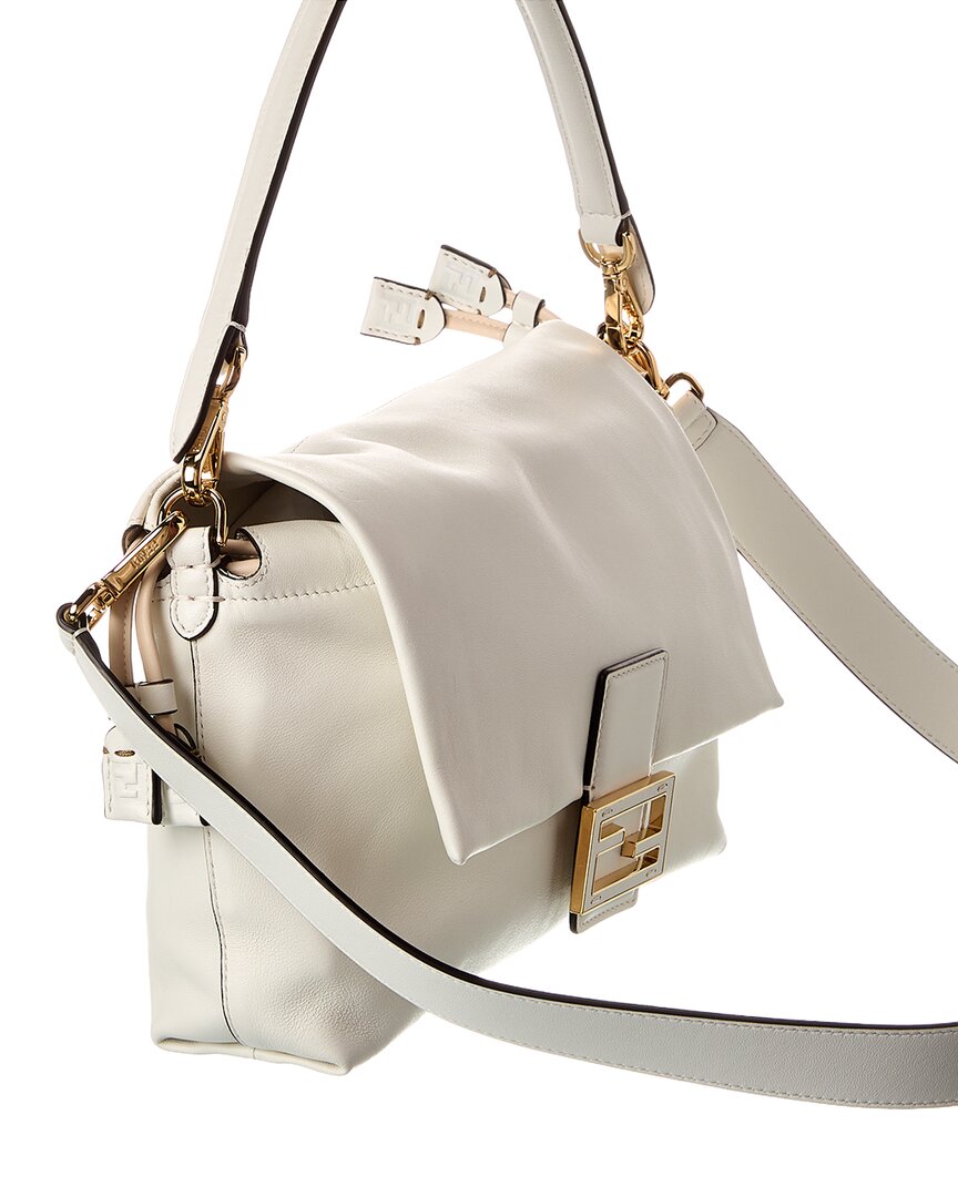 Fendi Mamma Baguette Medium Leather Shoulder Bag