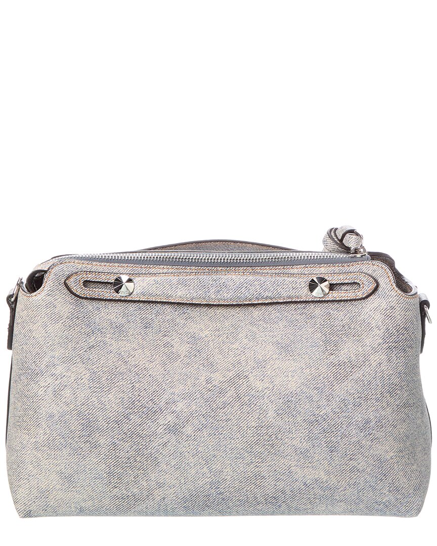 Fendi By The Way Soft Medium Denim-Effect Leather Shoulder Bag
