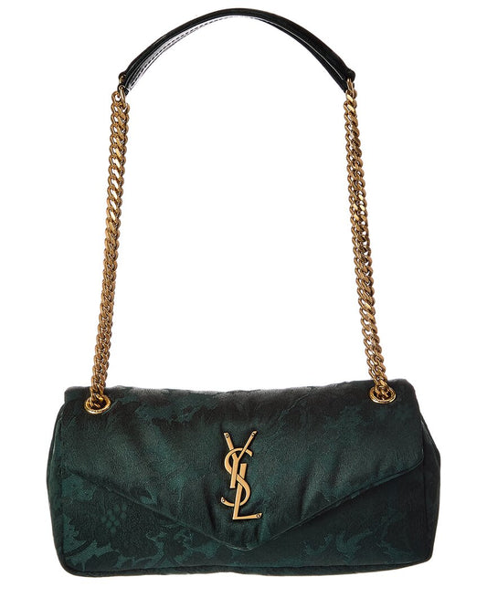 Saint Laurent Calypso Jacquard Shoulder Bag