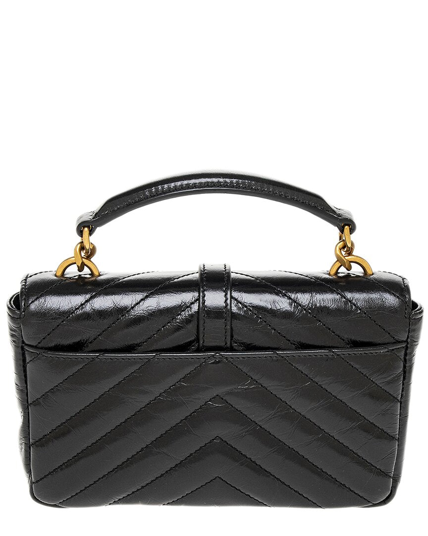 Saint Laurent College Mini Leather Shoulder Bag