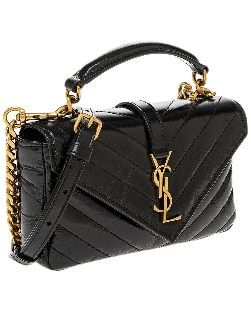 Saint Laurent College Mini Leather Shoulder Bag
