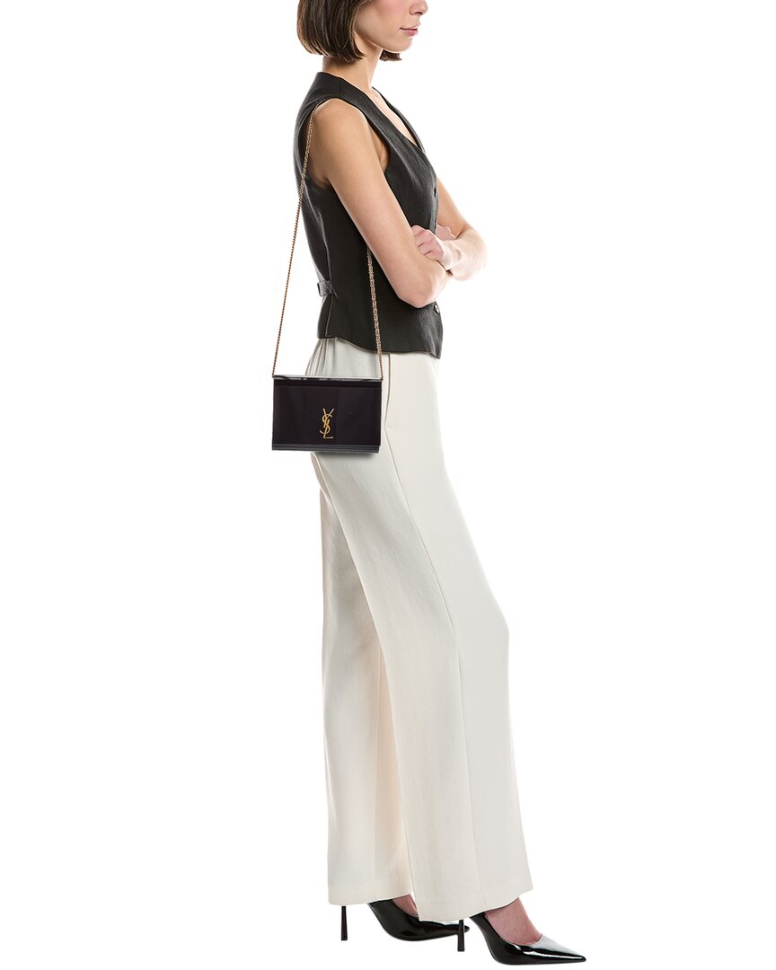 Saint Laurent Vicky Minaudiere Plexiglas Shoulder Bag