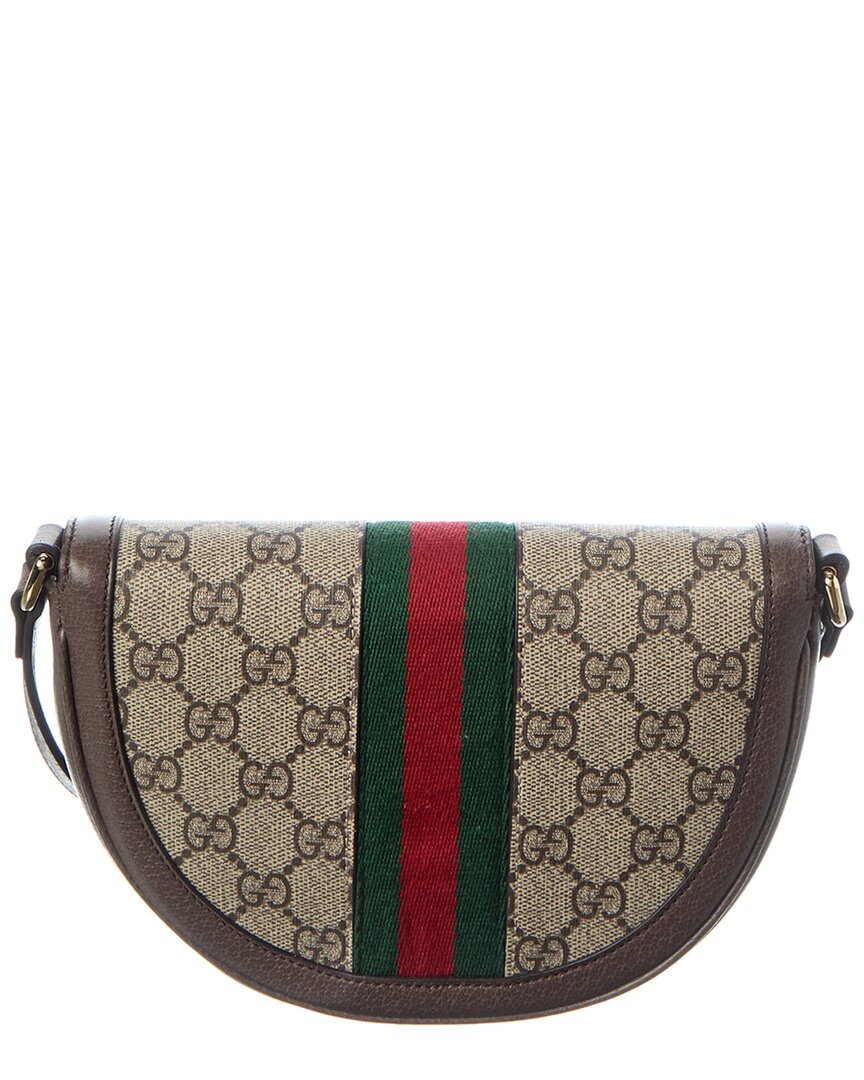 Gucci Ophidia Mini Gg Supreme Canvas & Leather Shoulder Bag