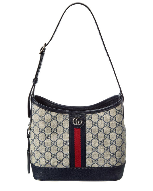 Gucci Ophidia Gg Small Gg Supreme Canvas & Leather Shoulder Bag