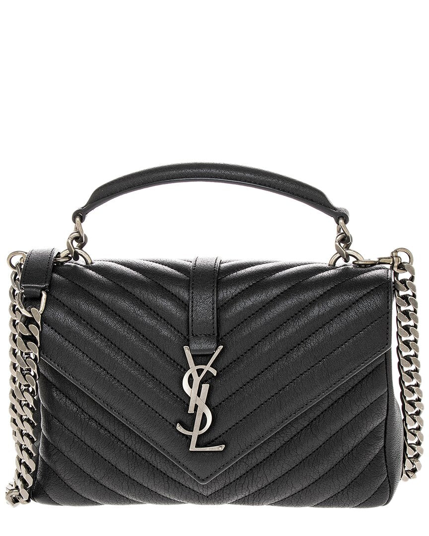 Saint Laurent College Medium Leather Shoulder Bag