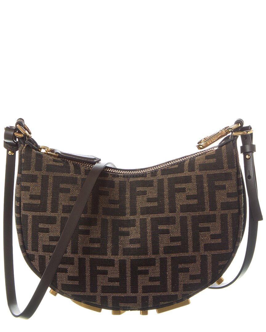 Fendi Fendigraphy Mini Ff Jacquard Hobo Bag