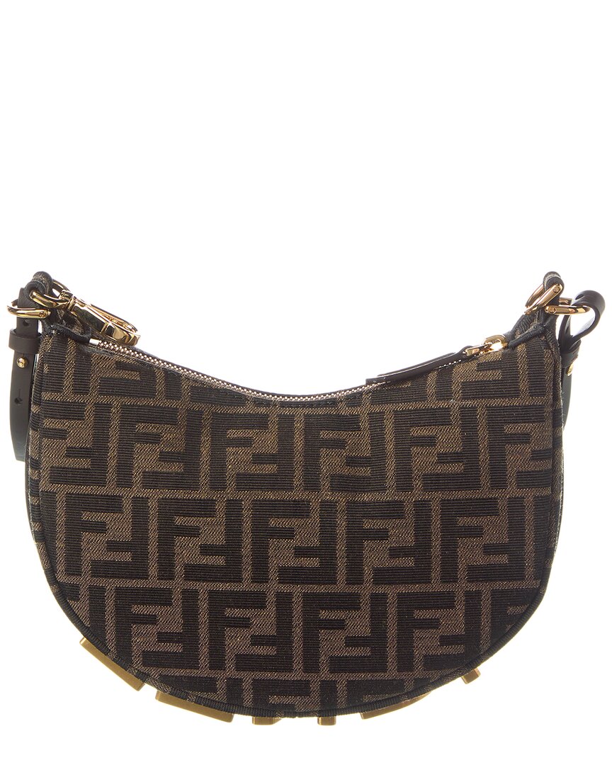 Fendi Fendigraphy Mini Ff Jacquard Hobo Bag