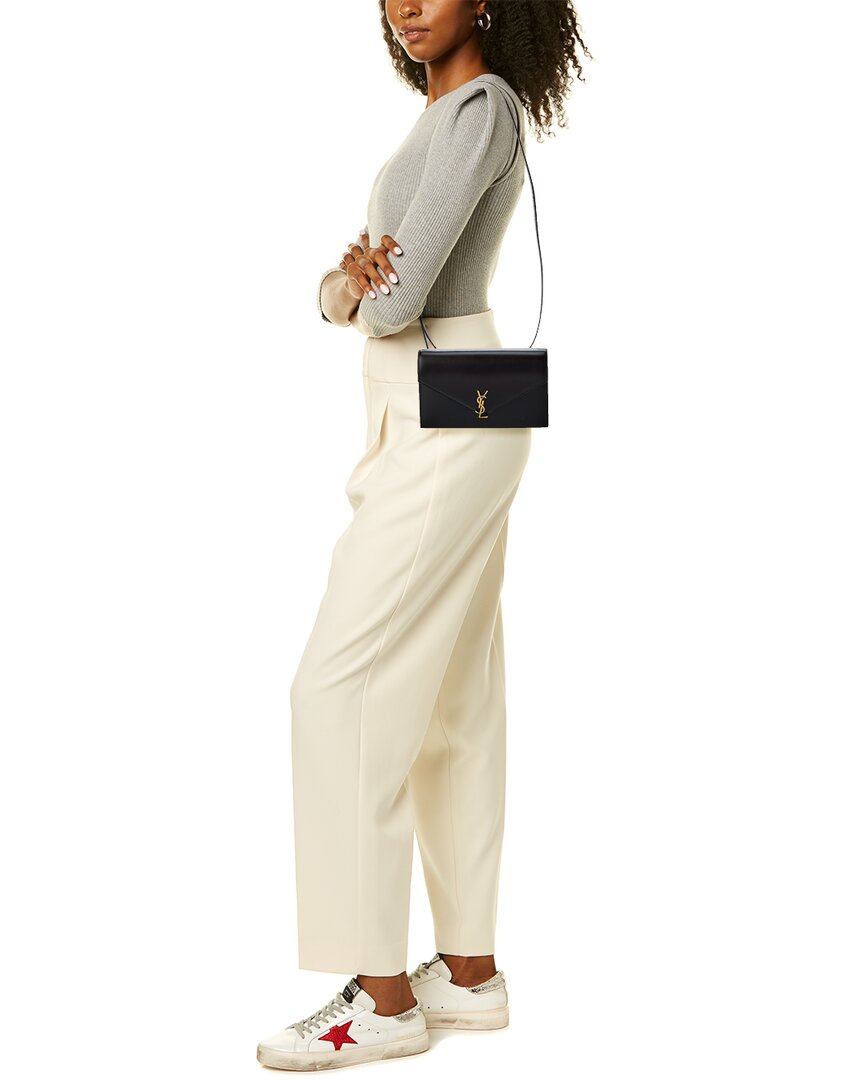 Saint Laurent Envelope Mini Leather Shoulder Bag