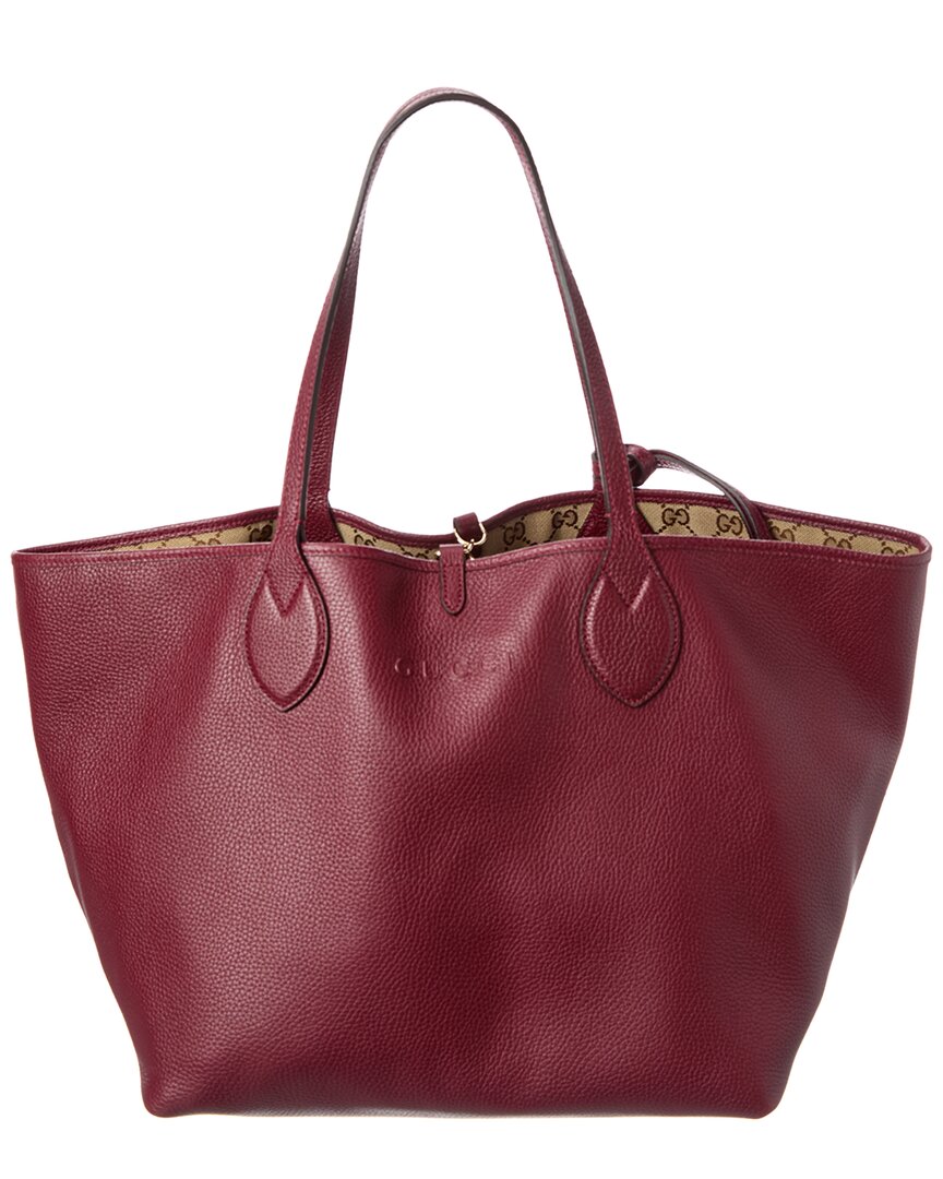 Gucci Totissima Large Reversible Leather & Gg Canvas Tote
