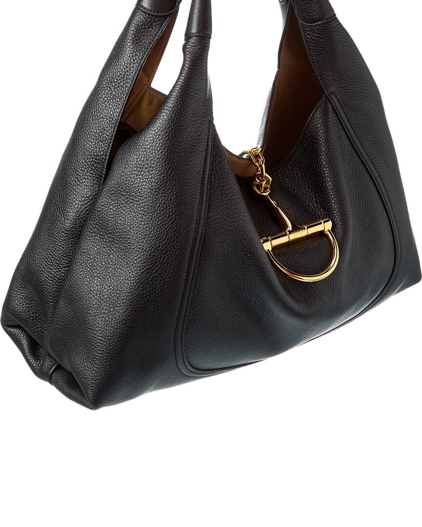 Gucci Softbit Maxi Leather Shoulder Bag