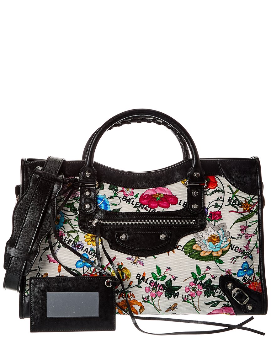 Gucci X Balenciaga Medium Canvas & Leather Tote