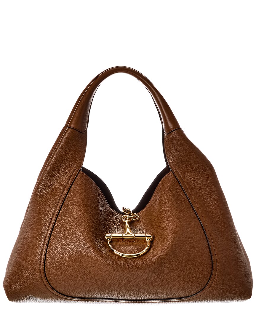 Gucci Softbit Maxi Leather Shoulder Bag