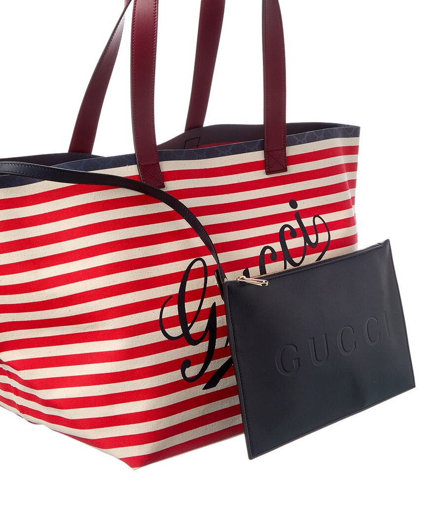 Gucci Canvas & Leather Tote
