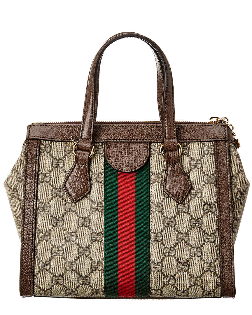 Gucci Ophidia Small Gg Supreme Canvas & Leather Shoulder Bag