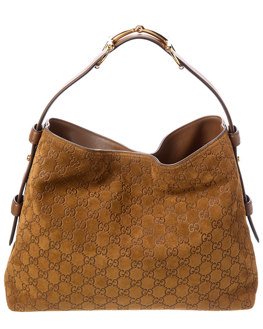 Gucci Beatrix Medium Suede Tote