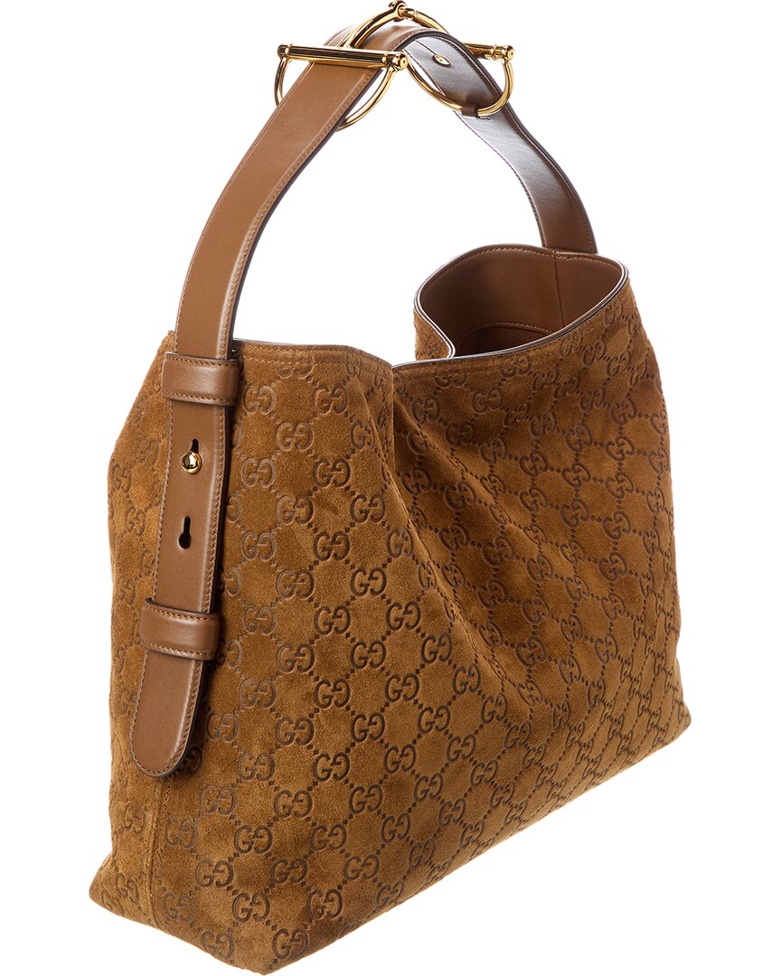 Gucci Beatrix Medium Suede Tote
