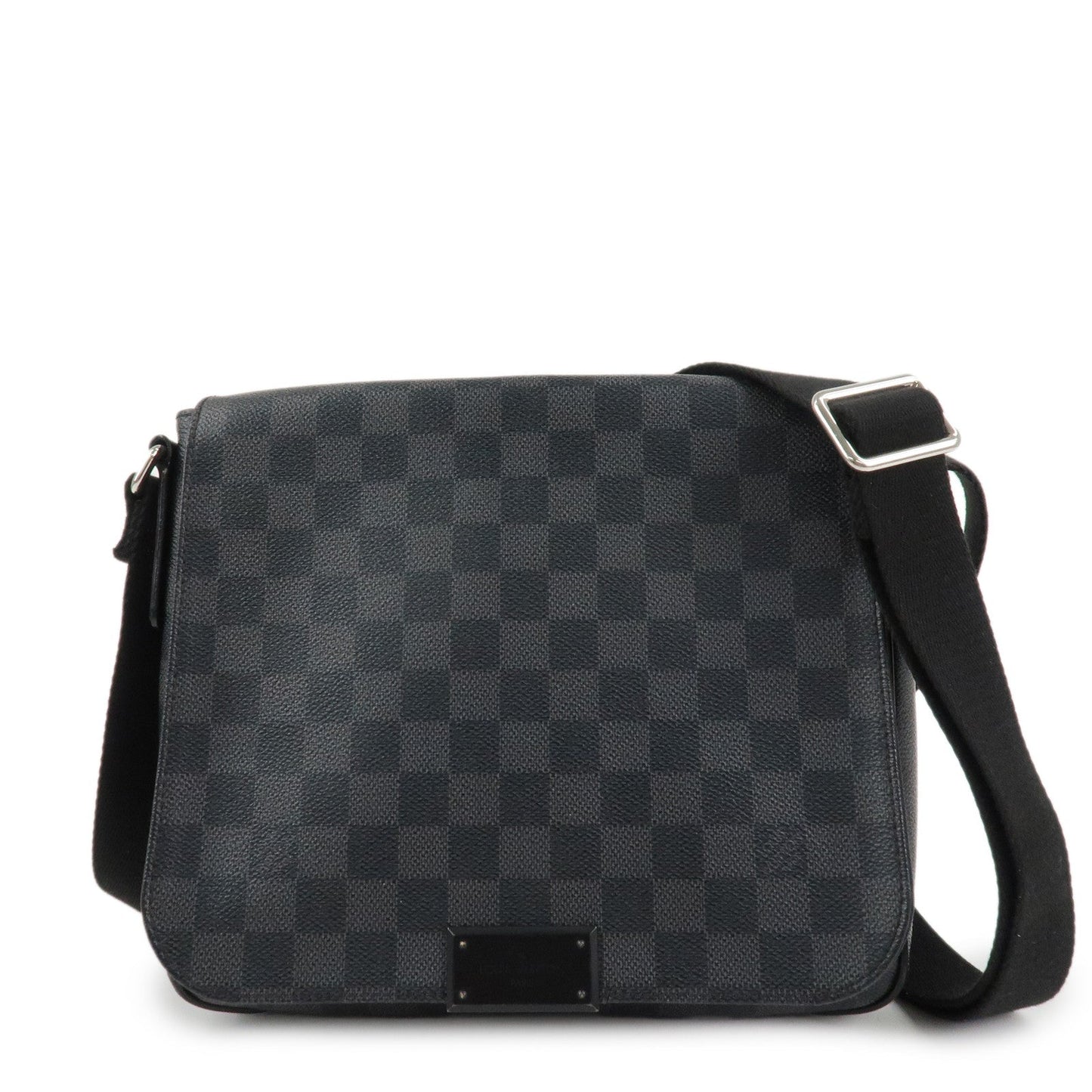 Louis Vuitton Damier Graphite District PM Shoulder Bag Black N41260