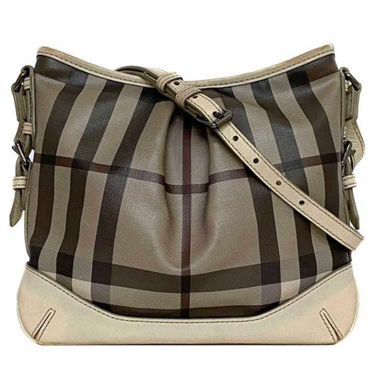 Luxury Burberry Smoke Check Shoulder Bag
