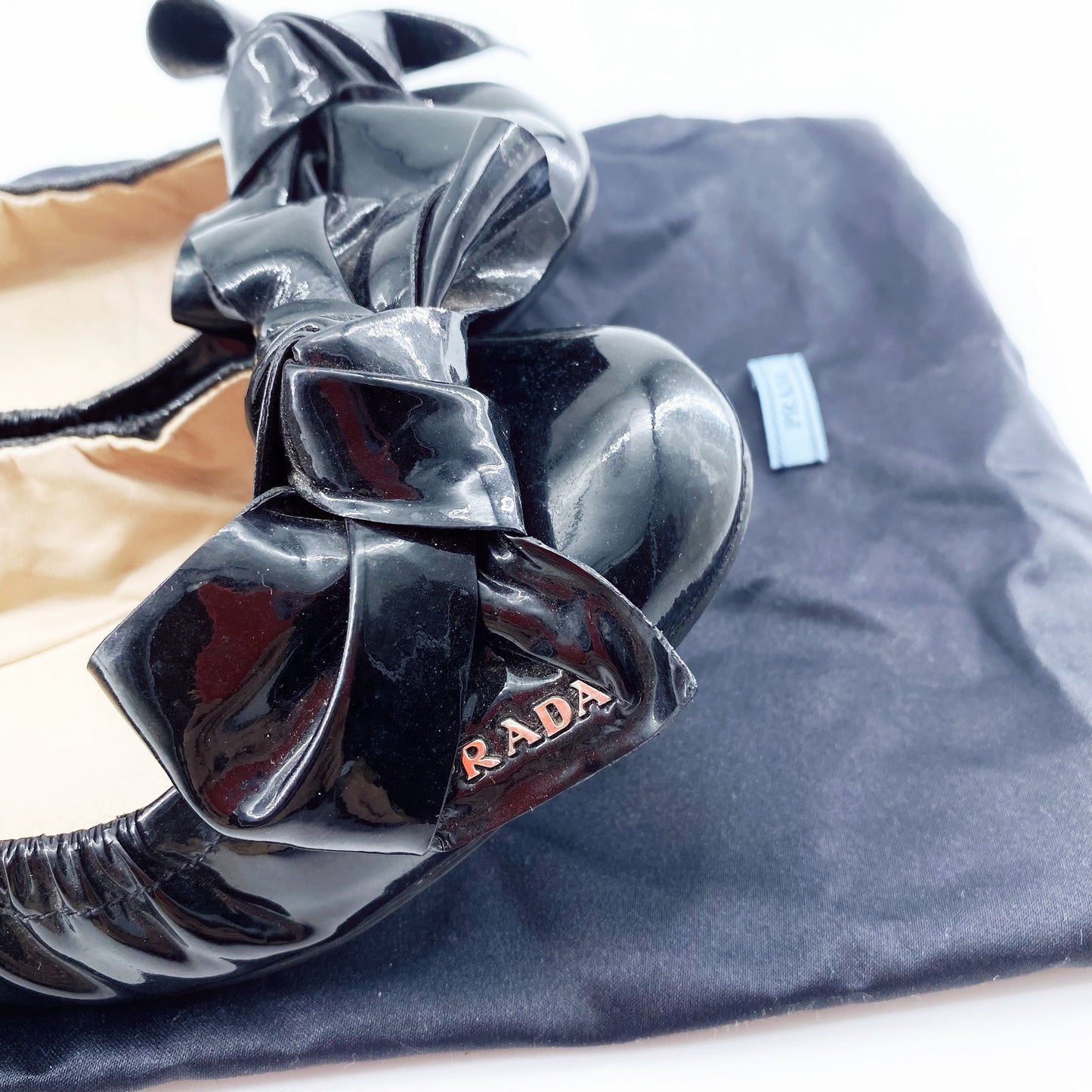Prada patent leather flat