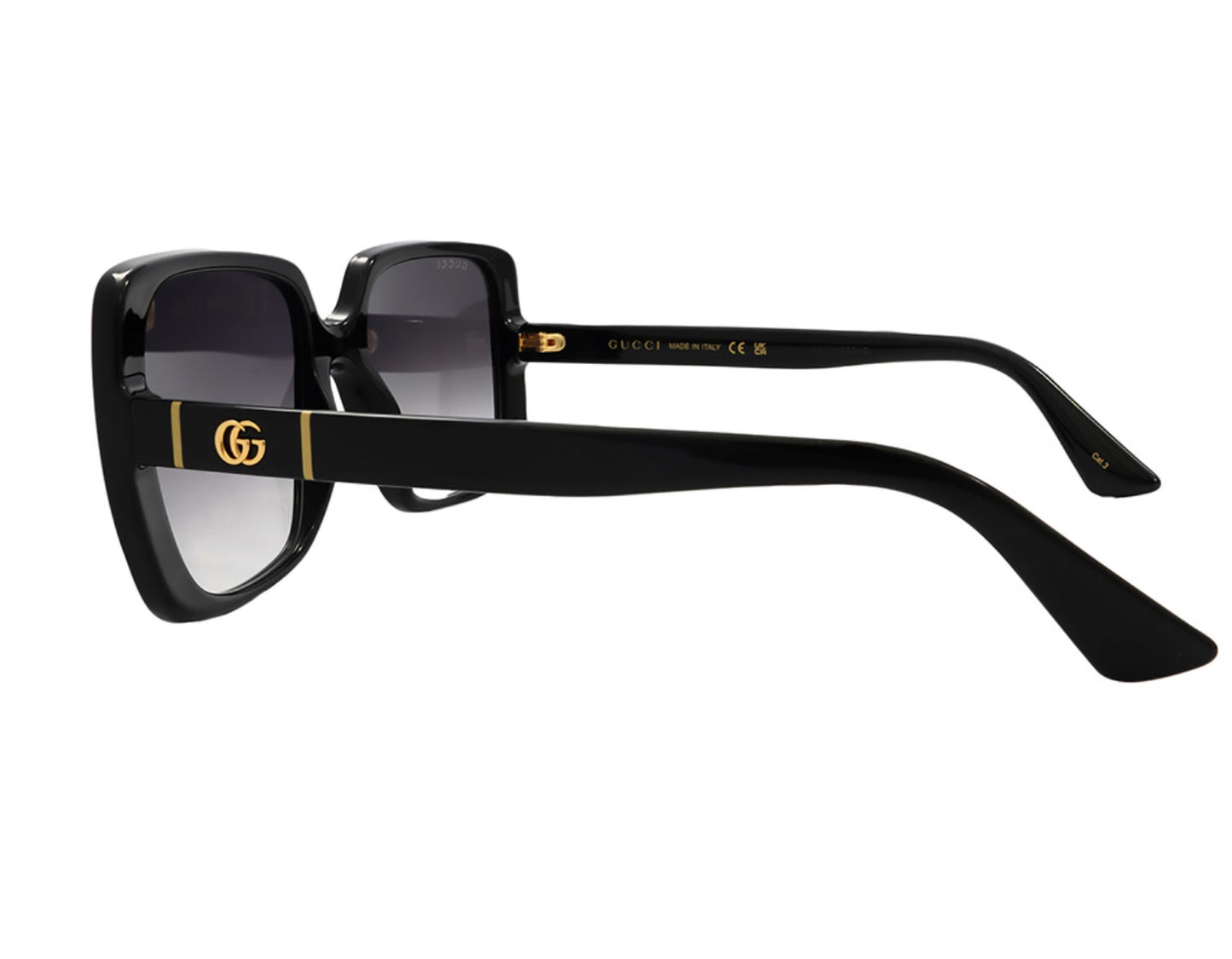 Gucci GG0632S-001 Oversized Black Square Sunglasses
