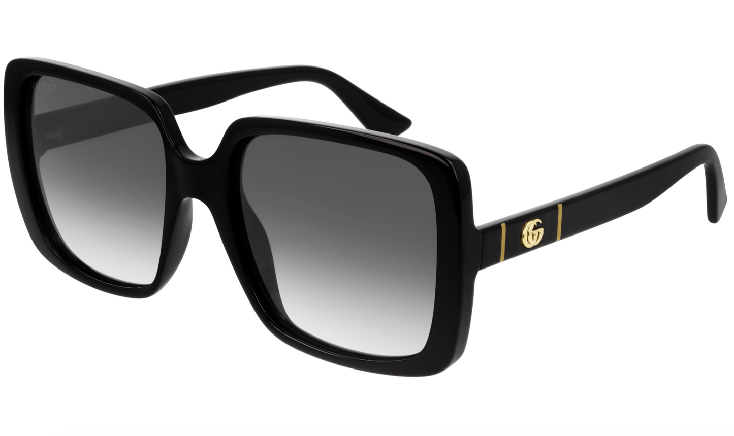 Gucci GG0632S-001 Oversized Black Square Sunglasses