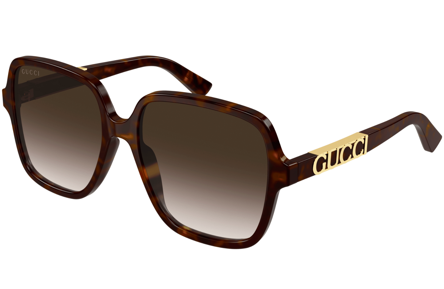 Gucci GG1189S-003 Oversized Square Brown Gradient Sunglasses Luxury Statement
