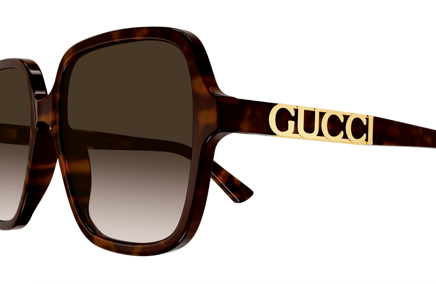 Gucci GG1189S-003 Oversized Square Brown Gradient Sunglasses Luxury Statement