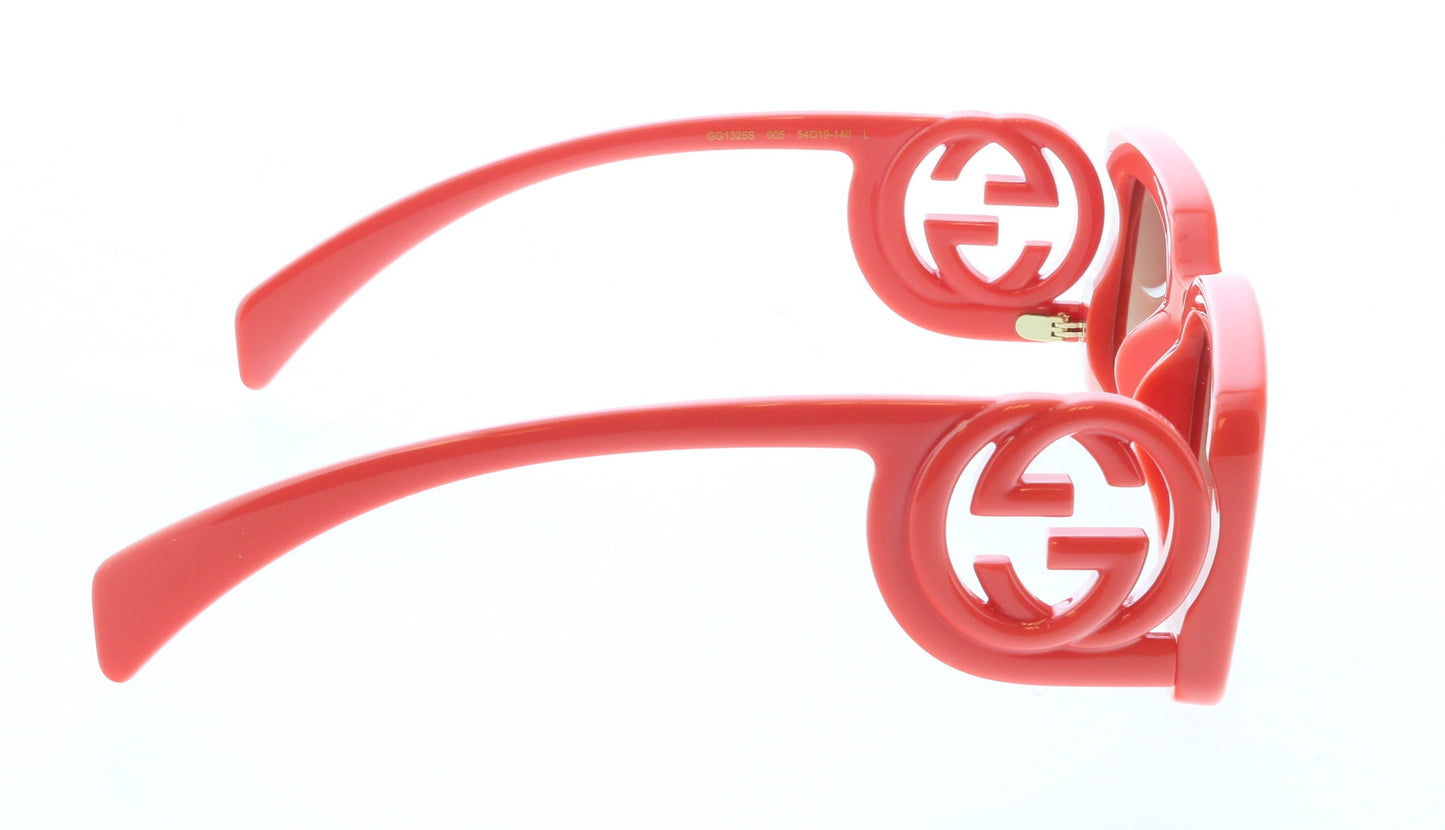 Gucci GG1325S-005 Red Square Ladies Sunglasses