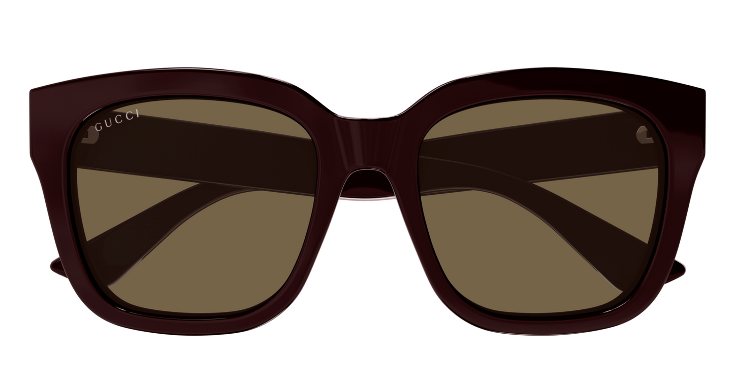 Gucci GG1338S-005 BURGUNDY Square Ladies Sunglasses