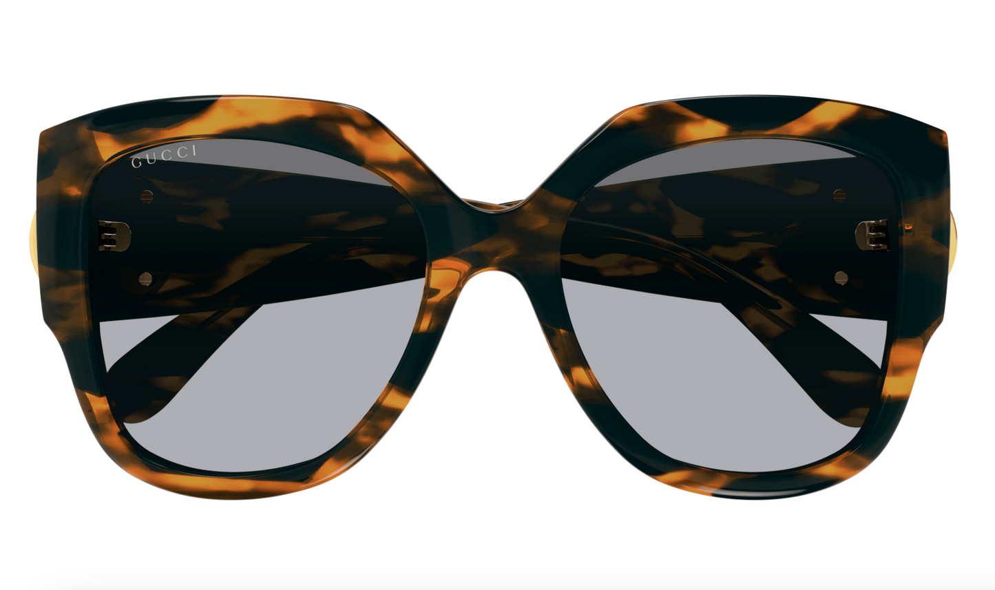 Gucci GG1407S-002 Havana Square Ladies Sunglasses