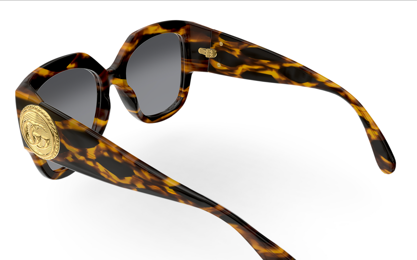 Gucci GG1407S-002 Havana Square Ladies Sunglasses