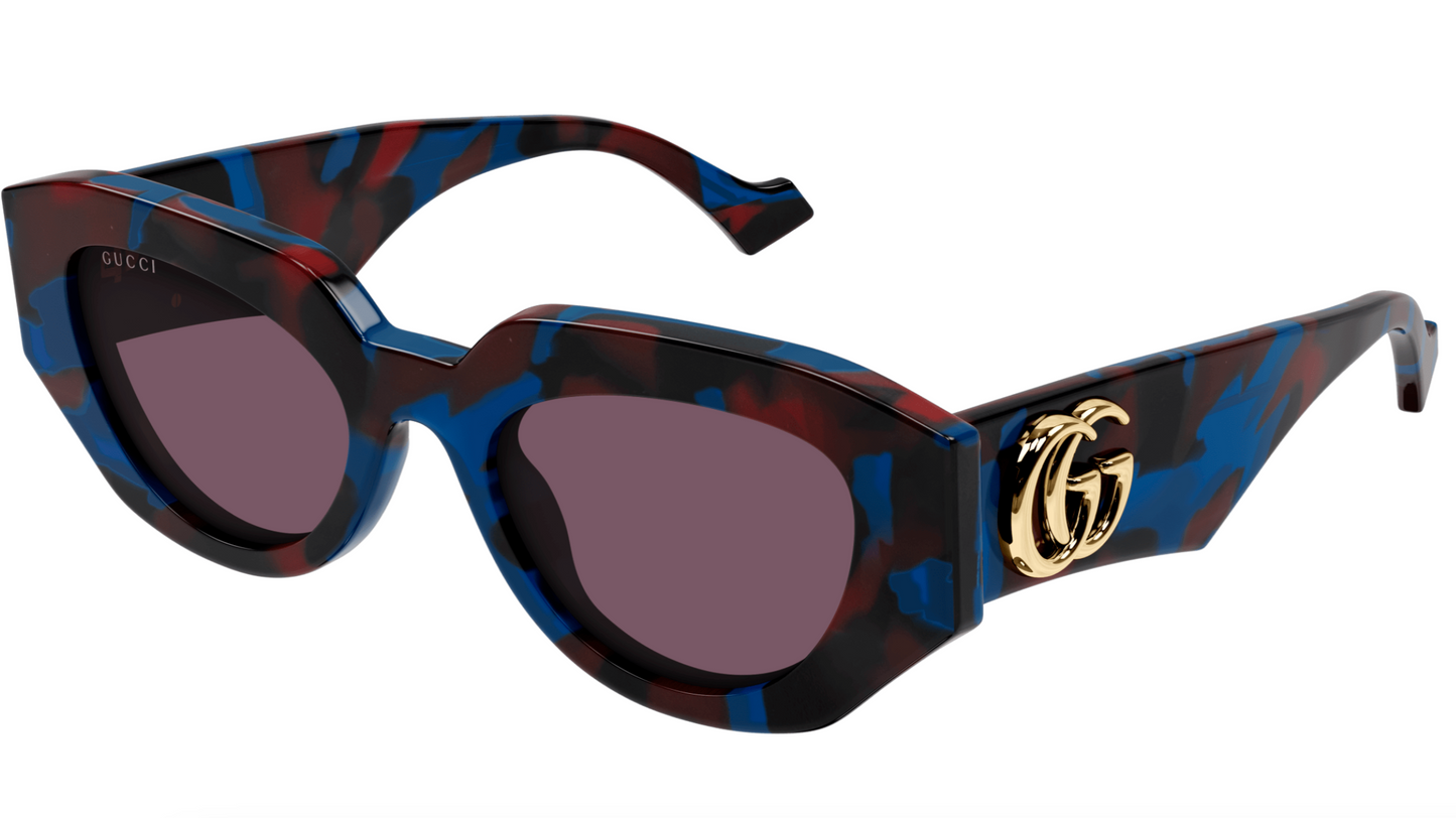 Gucci GG1421S-003 Havana cat eye Ladies Sunglasses