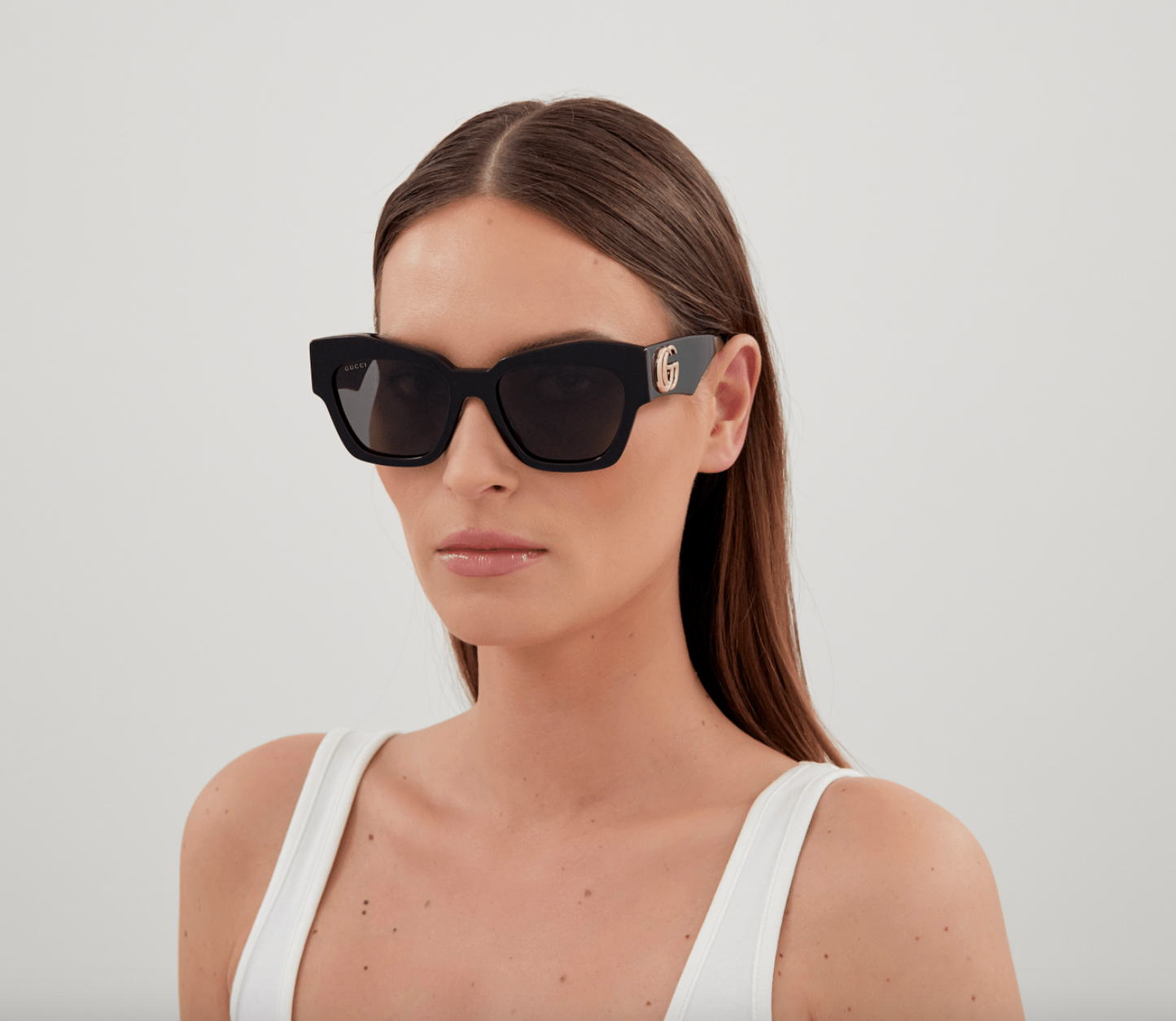 Gucci GG1422S-001 Black cat eye Ladies Sunglasses