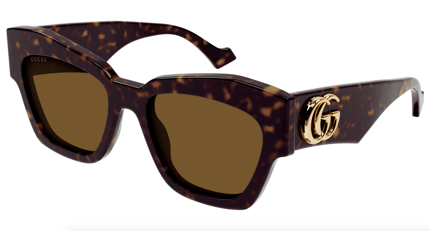 Gucci GG1422S-003 Havana cat eye Ladies Sunglasses