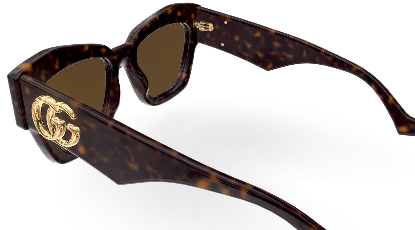 Gucci GG1422S-003 Havana cat eye Ladies Sunglasses
