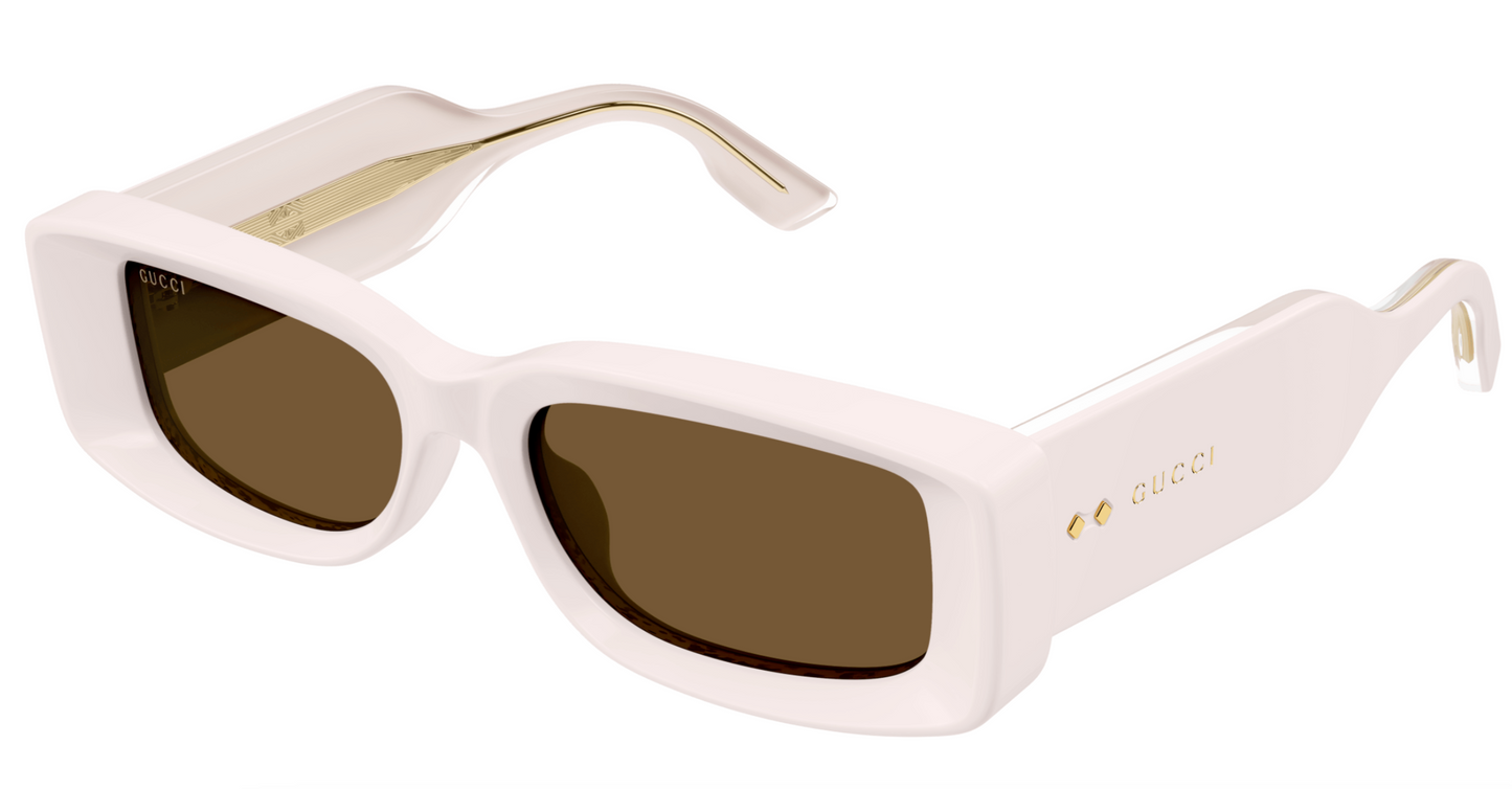 Gucci GG1528S-003 Pink & Gold square Ladies Sunglasses