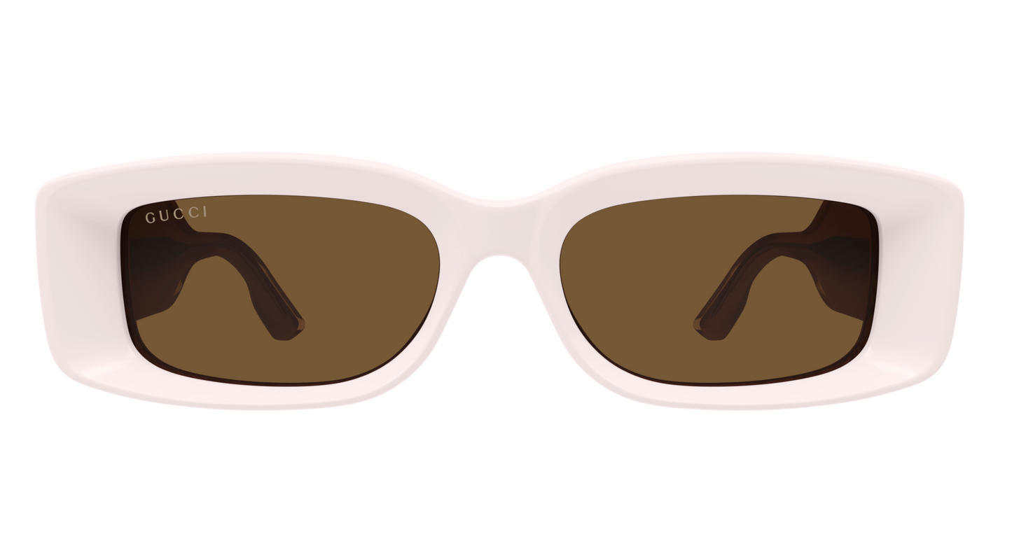 Gucci GG1528S-003 Pink & Gold square Ladies Sunglasses