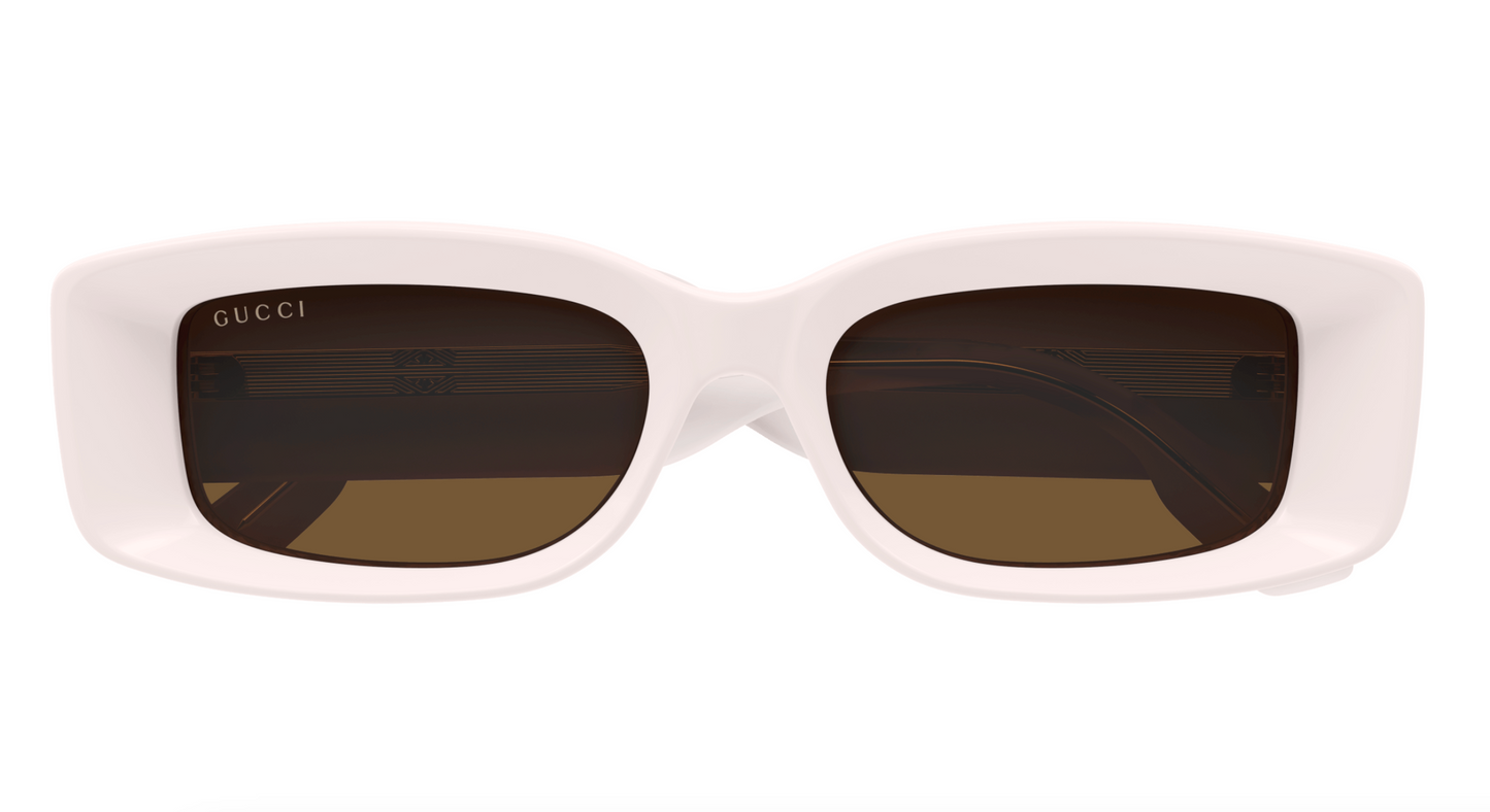 Gucci GG1528S-003 Pink & Gold square Ladies Sunglasses
