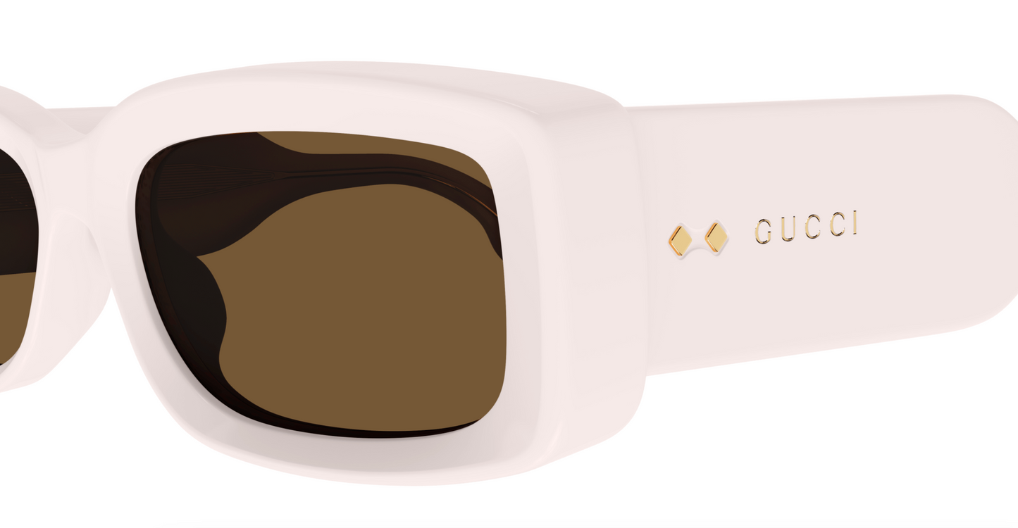 Gucci GG1528S-003 Pink & Gold square Ladies Sunglasses