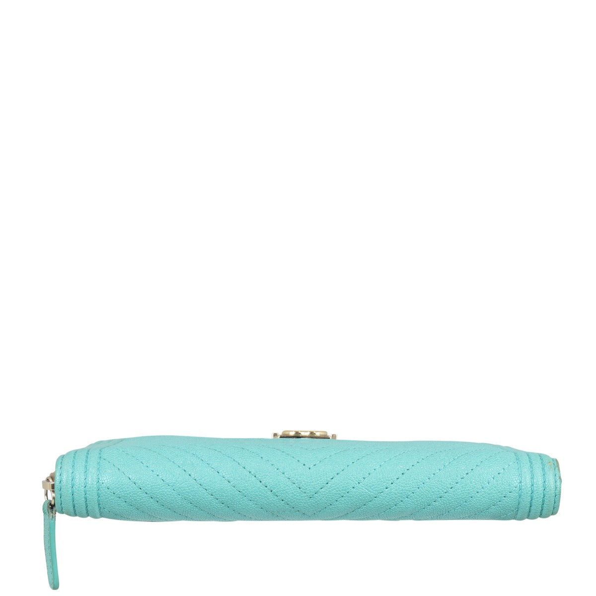 Chanel Boy Long Zip Around Wallet Chevron