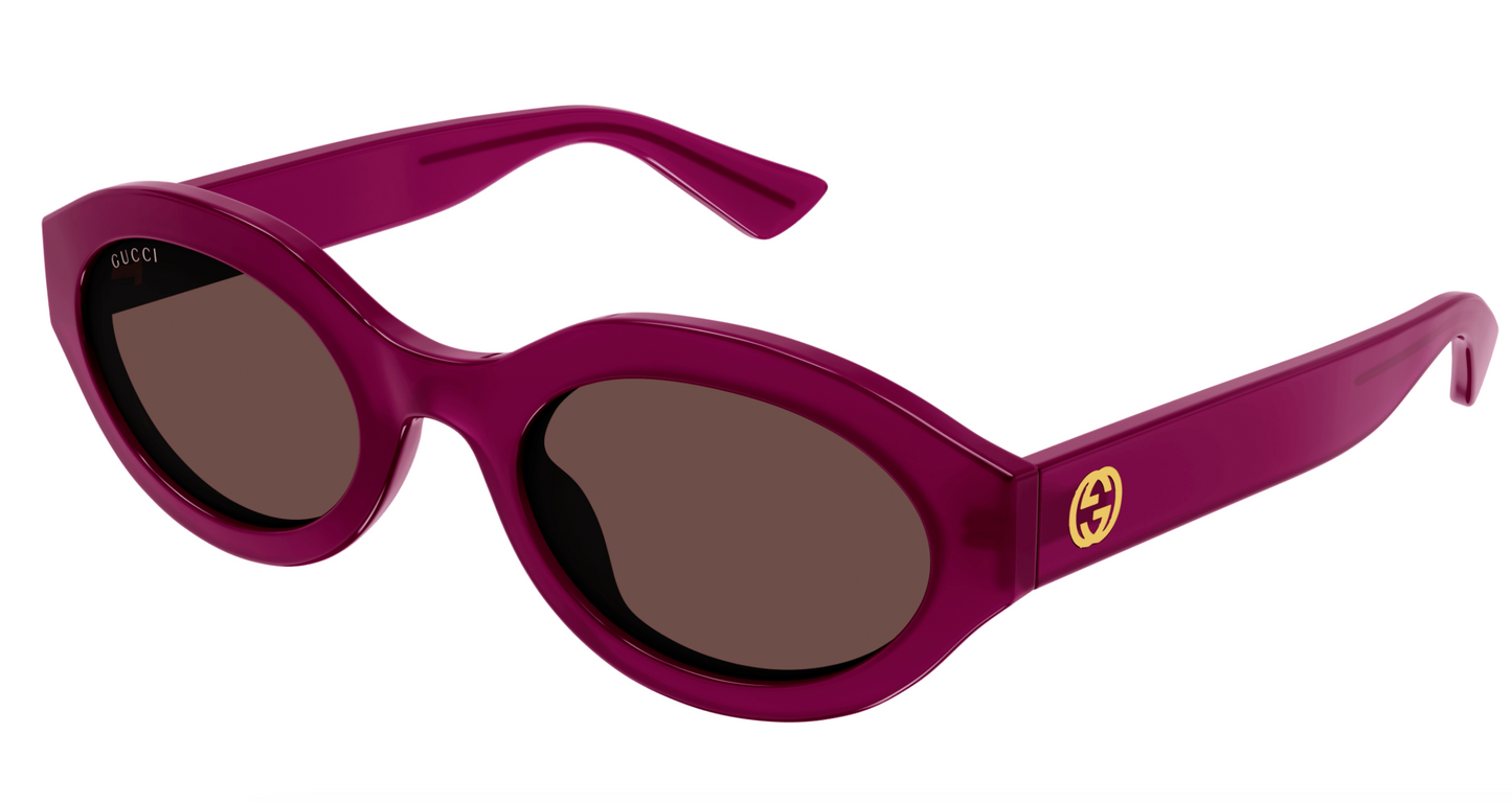 Gucci GG1579S-004 Fuchsia round Ladies Sunglasses