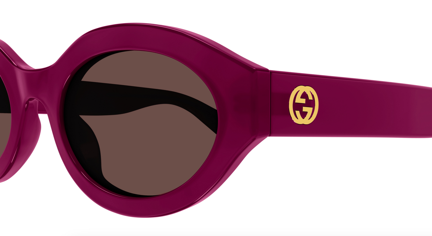Gucci GG1579S-004 Fuchsia round Ladies Sunglasses