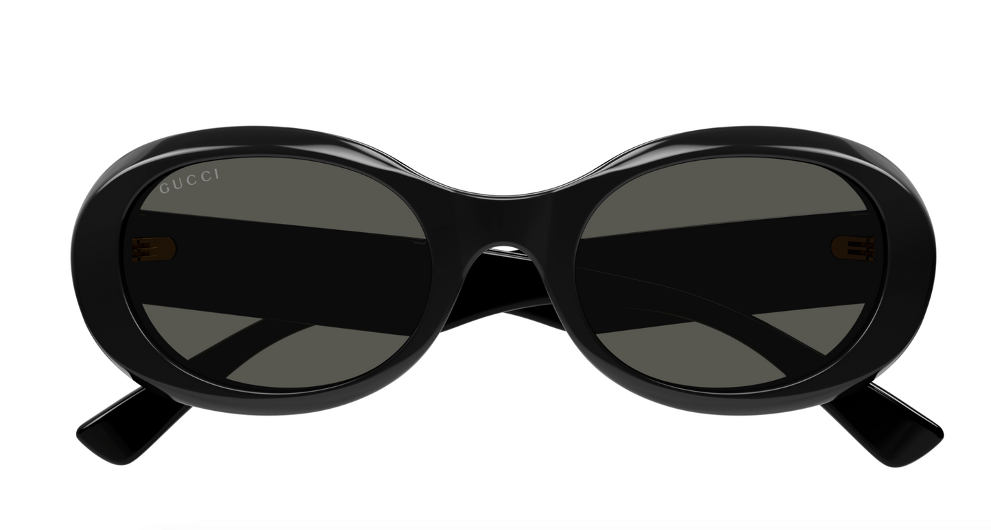 Gucci GG1587S-001 Black round Ladies Sunglasses