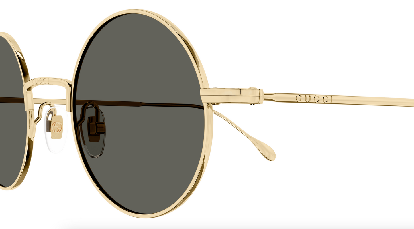 Gucci GG1649S-007 Gold round Ladies Sunglasses